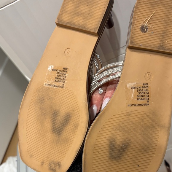 Madden Girl Tan and Silver Sandals - Picture 3 of 4